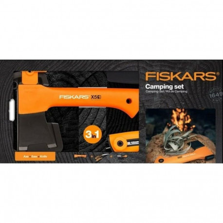 FISKARS kirves X5 - XXS + nuga + saag