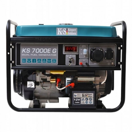 Könner & Söhnen hübriidgeneraator (bensiin/LPG) KS 7000E G 5.0kW 230V elektriline käivitus