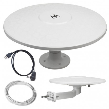 Maclean DVB-T-antenn MCTV-947 Camper Active, aktiivne mitmesuunaline, ideaalne jahtidele, matkaautod