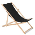 Wooden chair made of quality beech wood with three adjustable backrest positions Black colour GreenB