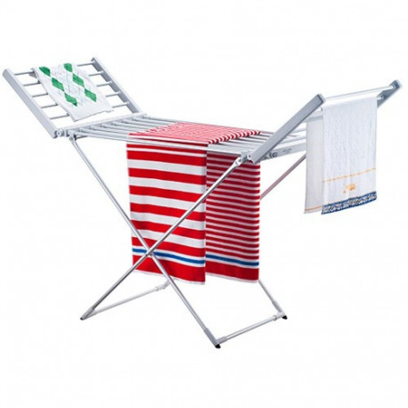 Adler | Foldable electric clothes drying rack | AD 7821 | 220 W | Silver/White | IP22
