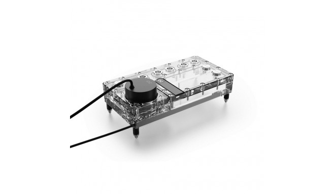 Alphacool Core Distro Plate 240 mm Left with VPP, ARGB - Acrylic