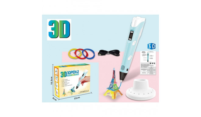 3D-pliiats filamentide komplekt USB-toitekaabliga