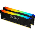Kingston Fury Beast RGB memory, DDR4, 32 GB, 3200MHz, CL16 (KF432C16BB2AK2/32)
