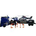 FREE WHEEL POLICE TRUCK SET WITH LIGHT