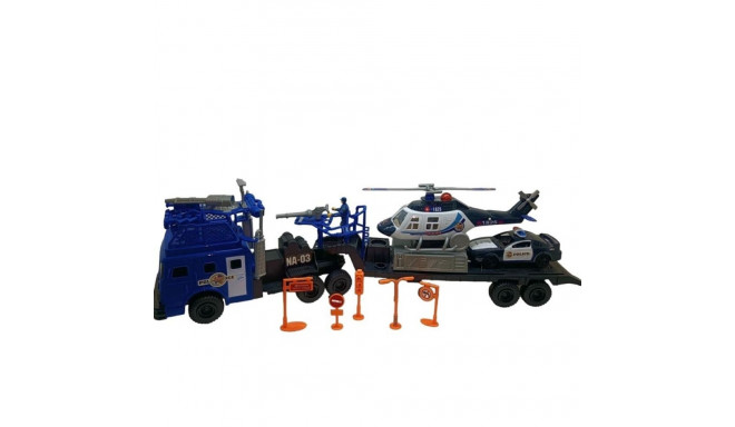 FREE WHEEL POLICE TRUCK SET WITH LIGHT