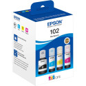 Epson 102 EcoTank -mustepullopakkaus, 4 väriä