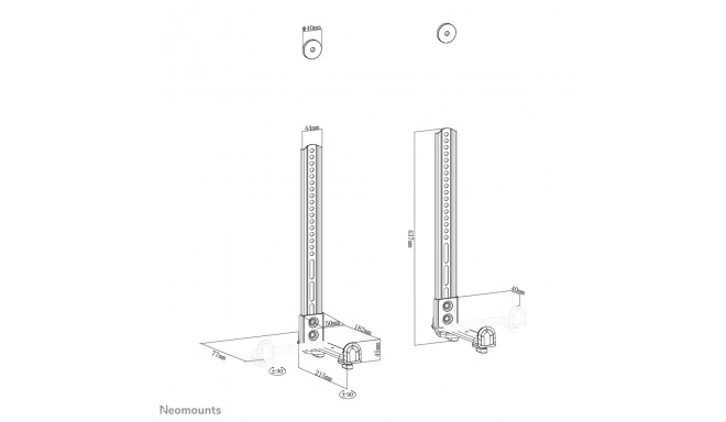 Neomounts by Newstar AWL29-650BL1 yleismallinen soundbar-teline