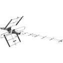 One For All SV9357-5G UHF/VHF -ulkoantenni 10-15 dB vahvistuksella ja LTE-suodattimella