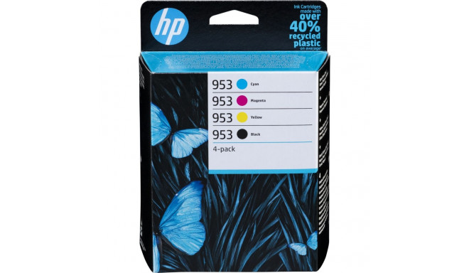 HP 953 tindikassettide komplekt, 4 värvi