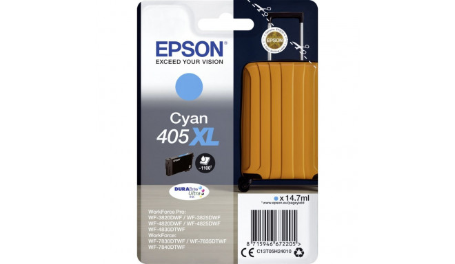 Epson T405 XL -tindikassett, tsüaan