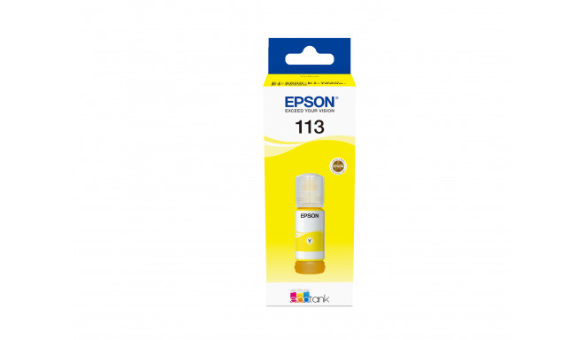 Epson 113 EcoTank -mustepullo, keltainen