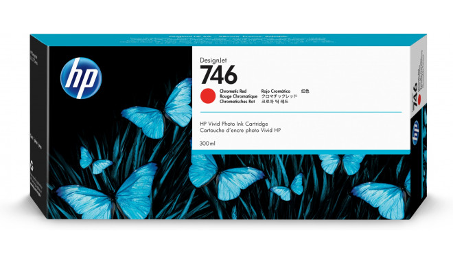 HP 746 -tindikassett, punane