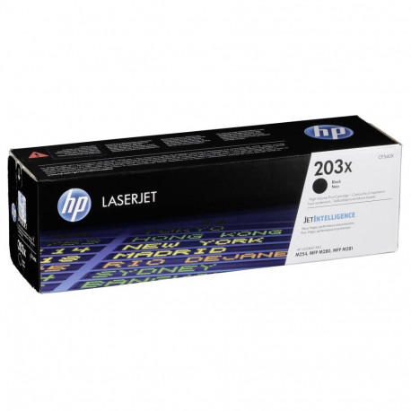 HP 203X laservärikasett must
