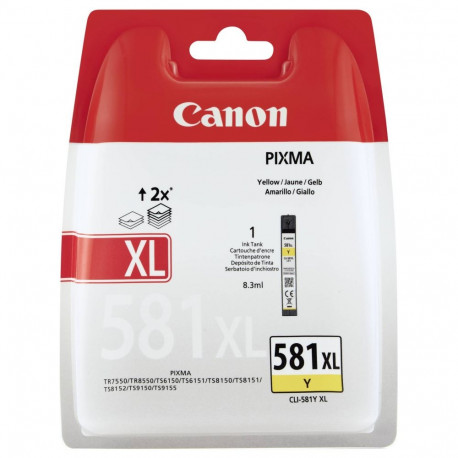 Canon CLI-581XLY -mustekasetti, keltainen