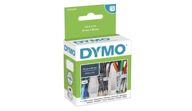 Dymo LabelWriter universaalne silt 13 x 25 mm, 1000 tükki, valge