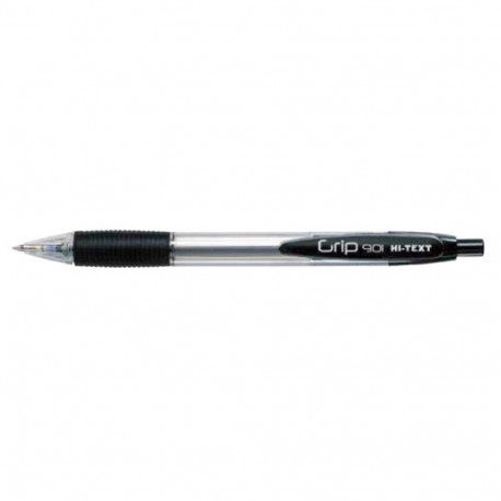 Pastapliiats Hi-Text Grip 901 klõpsuga, 1mm, must