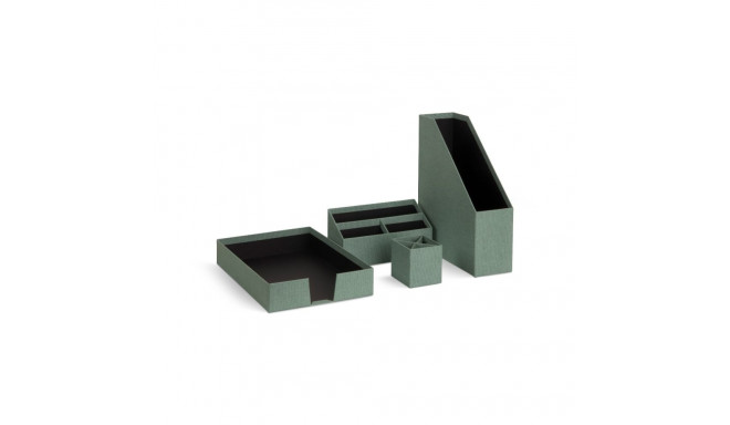 Laua orgniseerimise komplekt Hugo Bigso Box, Canvas Paper Laminate Soft Teal C16