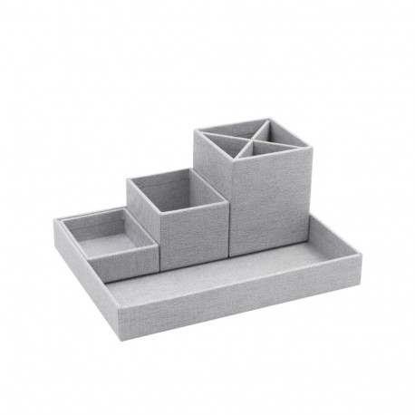 Kirjatarvete alus Lena Bigso Box, Canvas Paper Laminate Ash C62