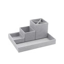 Kirjatarvete alus Lena Bigso Box, Canvas Paper Laminate Ash C62