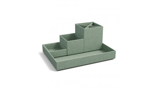 Kirjatarvete alus Lena Bigso Box, Canvas Paper Laminate Soft Teal C16