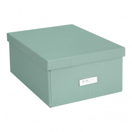 Hoiukarp kokkupandav Katia Bigso Box 28,5x39x16cm Canvas Paper Laminate Soft Teal C16