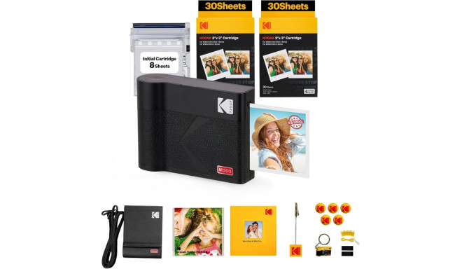 Kodak Mini 3 Era Black 3x3 + 60sheets + Accesory Kit