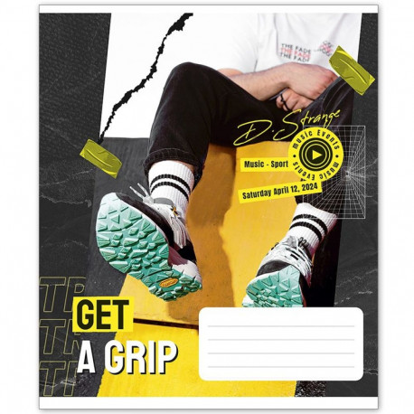 Kaustik A5 Schoolboy, 48 lehte, ruuduline, assortii (5 tk)