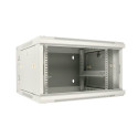 Extralink Rackmount cabinet 6U 600x600 AZH Gray wall mounted, swing type