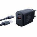 Charger 20W 1xUSB-C + USB-A PD QC