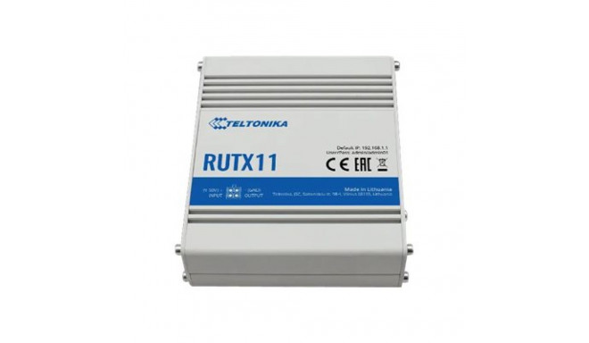 Industrial Router 4G LTE Cat6 DualSIM | RUTX11 | 802.11ac | 867 Mbit/s | 10/100/1000 Mbit/s | Ethern