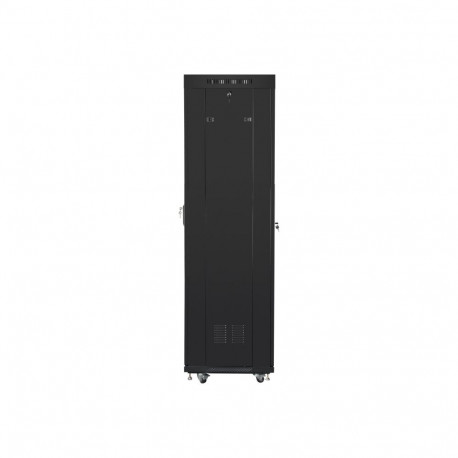LANBERG vabalt seisev rack 19-tolline kapp 42U 600x600 klaasuksega LCD tasapinnaline must pakend