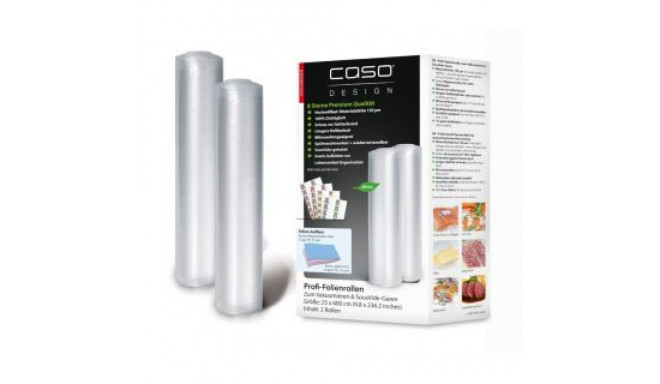 Caso | Foil Roll | 01225 | 2 | Dimensions (W x L) 25x600 cm | Transparent