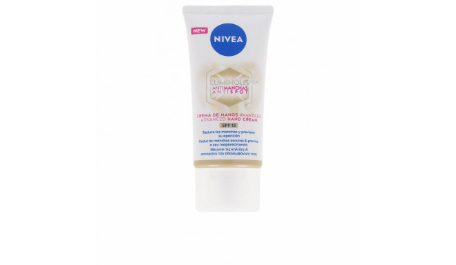 NIVEA LUMINOUS 630º ANTIMANCHAS crema manos SPF15 50 ml