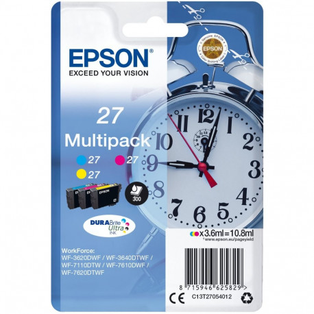 "Epson Tinte 27 C13T27054012 3er Multipack (MCY) bis zu 300 Seiten"