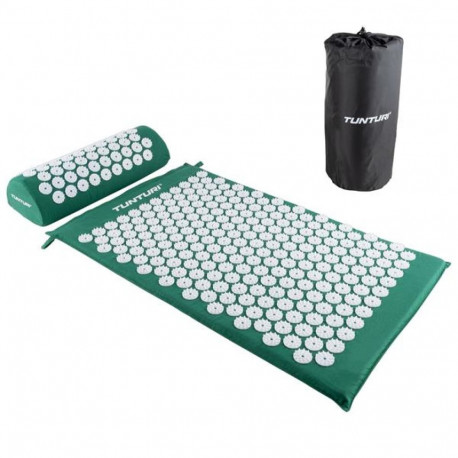 Tunturi Acupressure Mat And Pillow, Green