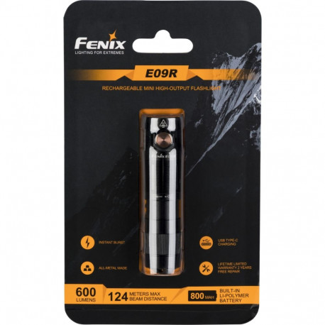Fenix E09R taskulamp