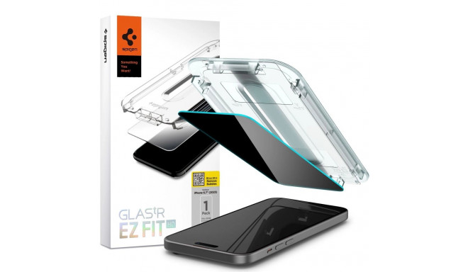 Spigen Glas.tR EZ Fit Privacy Tempered Glass for iPhone 15 Plus