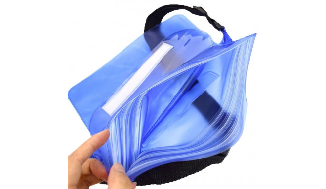 PVC waterproof pouch / waist bag - black