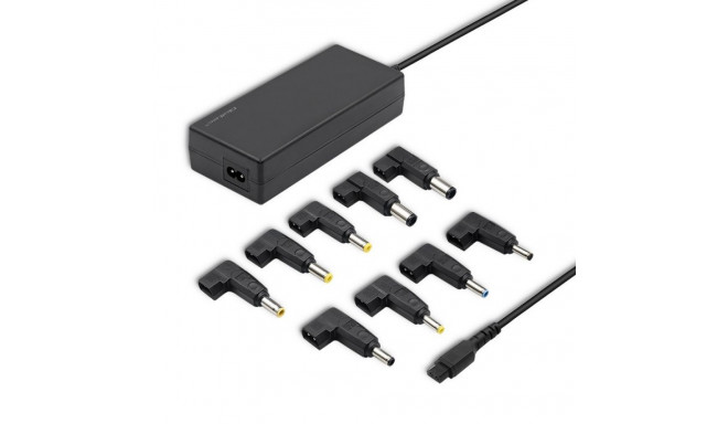 Product Overview: Universal Automatic Laptop Power Adapter (90W) with 8 Interchangeable Tips
