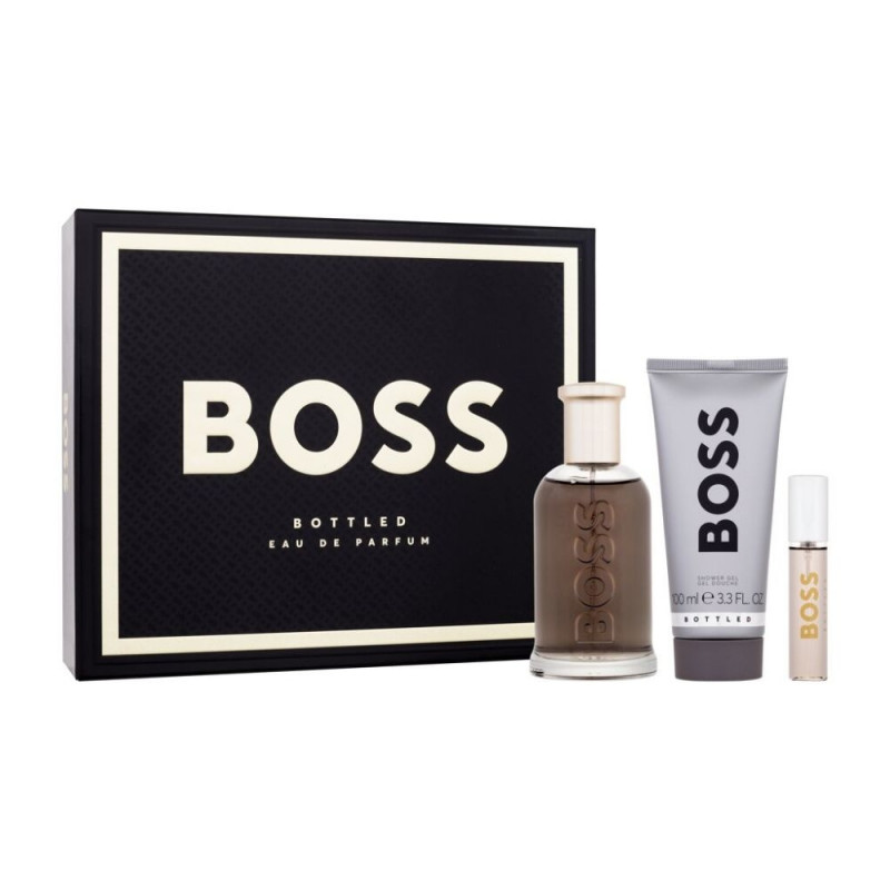 HUGO BOSS Boss Bottled Eau de Parfum 100ml Edp 100 ml Edp 10 ml Shower Gel 100 ml Perfumes fragrances Photopoint.lv