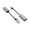 Equip USB-C to 2.5 Gigabit Ethernet Network (USB-C+A) Adapter