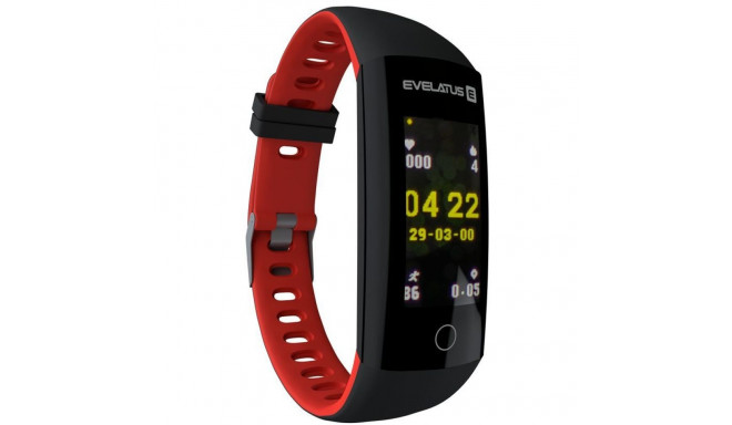 Evelatus activity tracker EFT02, black/red