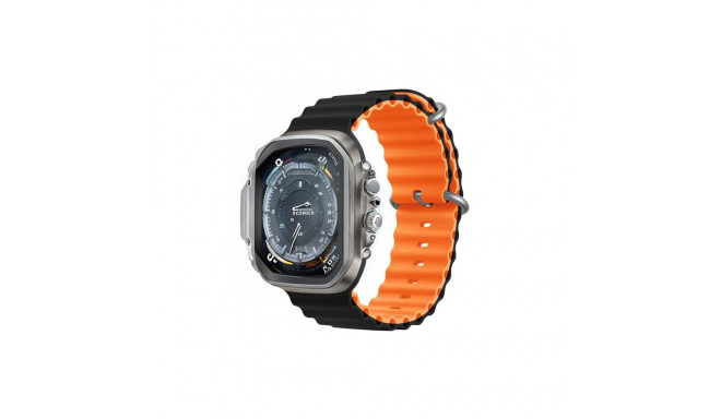 Devia strap Deluxe Sport6 for Apple Watch 44mm/ 45mm/ 46mm/ 49mm black orange