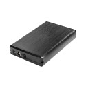 NATEC NKZ-0448 storage drive enclosure 3.5" HDD enclosure Black