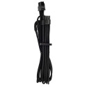 Corsair Premium Sleeved PCIe Single Cable, Twin Pack (Gen 4) - Black