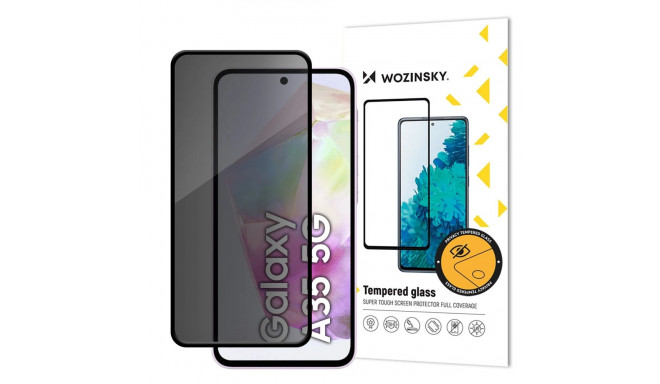 Wozinsky Privacy Glass Tempered Glass Privacy with Anti-spy Filter for Samsung Galaxy A35