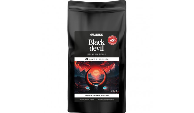 Coffee beans 4Swiss Black Devil freshly roasted 500 g