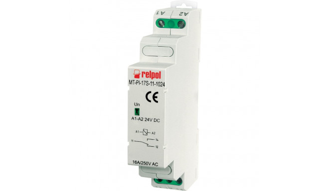 Relpol paigaldusrelee MT-PI-17S-11-5024 1P 16A 24V AC (858792)