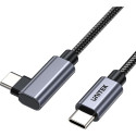 Unitek USB-C - USB-C USB Cable 2 m Black and Silver (C14123BK-2M)